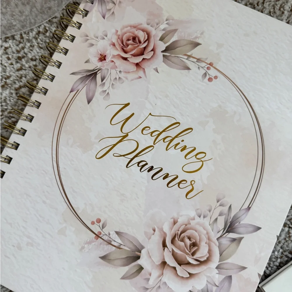 Floral Wedding Planner with His/Her Vow Books